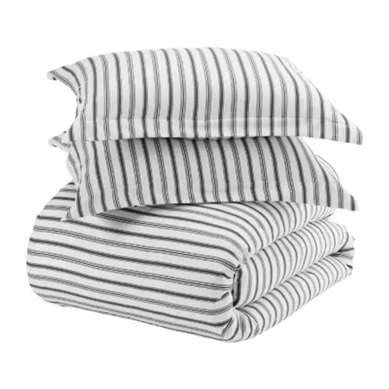 Casual Comfort Premium Ultra Soft Vertical Dreams Duvet Cover Set