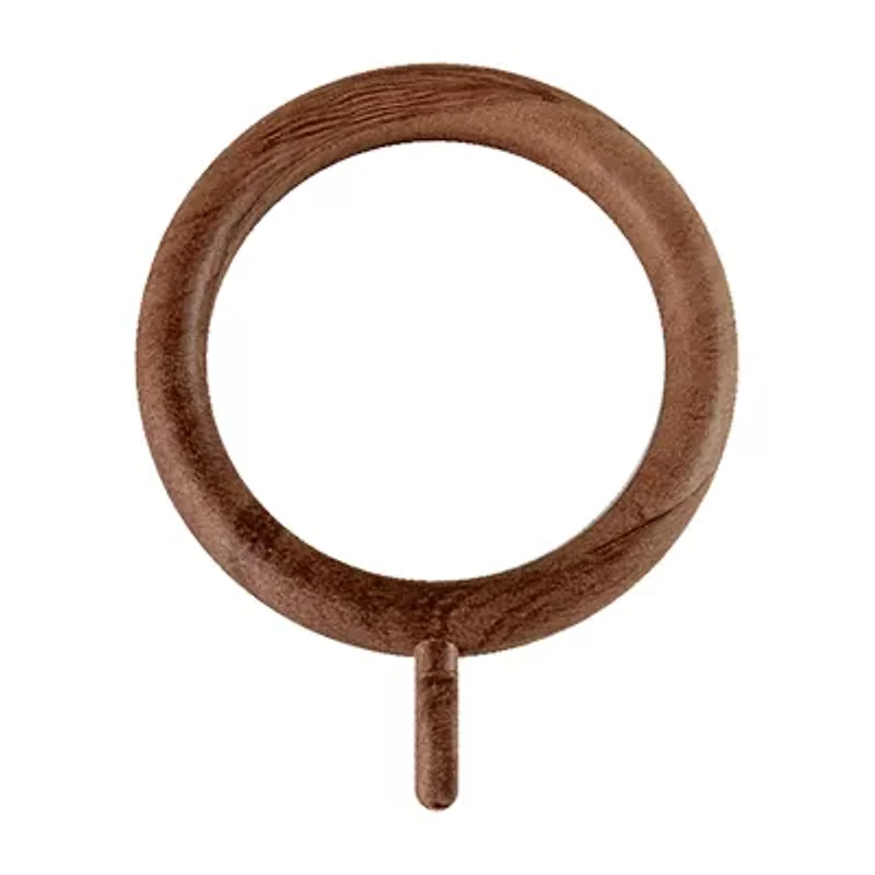 Rod Desyne 1-3/8in Plastic Faux Wood 10-pc. Curtain Rings