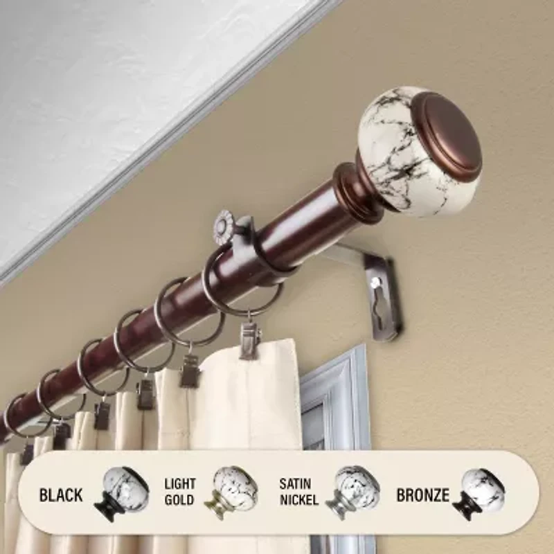 Rod Desyne Kelly 1 Adjustable Curtain