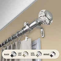 Rod Desyne Kelly 1 Adjustable Curtain