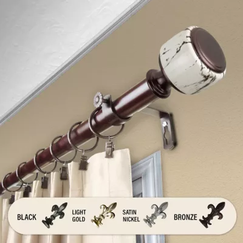 Rod Desyne Josephine 1 Adjustable Curtain