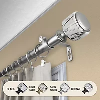 Rod Desyne Josephine 1 Adjustable Curtain
