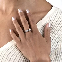 Silver Treasures Genuine Stone Sterling Band