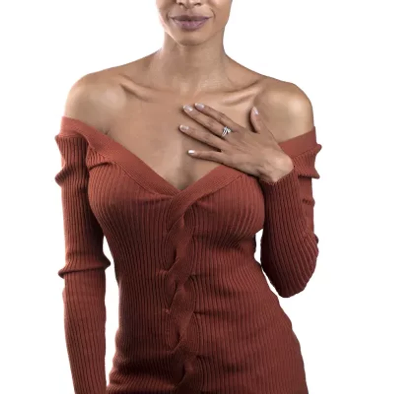 Silver Treasures Genuine Stone Sterling Bypass  Cocktail Ring