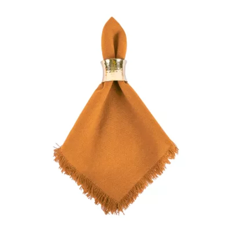 Design Imports Solid Pumpkin Spice 6-pc. Napkins