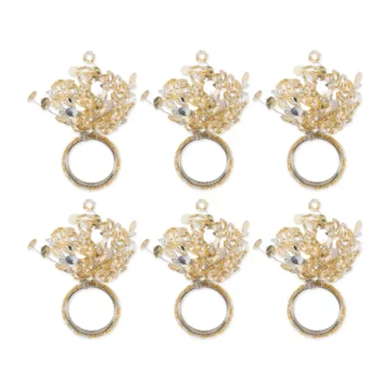 Design Imports Sparkle 6-pc. Napkin Rings