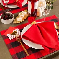 Design Imports Red Buffalo Check 6-pc. Placemat