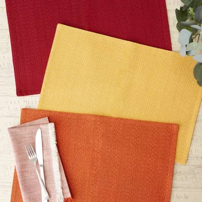 Design Imports Apricot Veriegrated 6-pc. Placemat