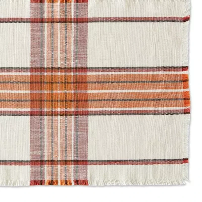 Design Imports Pumpkin Spice Plaid 6-pc. Placemat