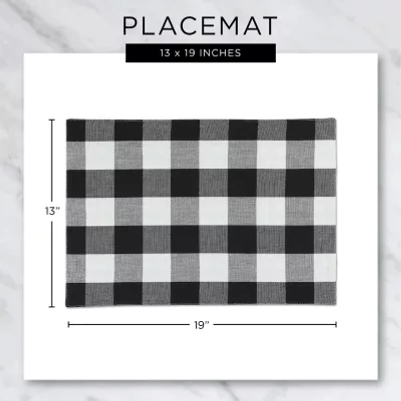 Design Imports Pumpkin Spice Plaid 6-pc. Placemat