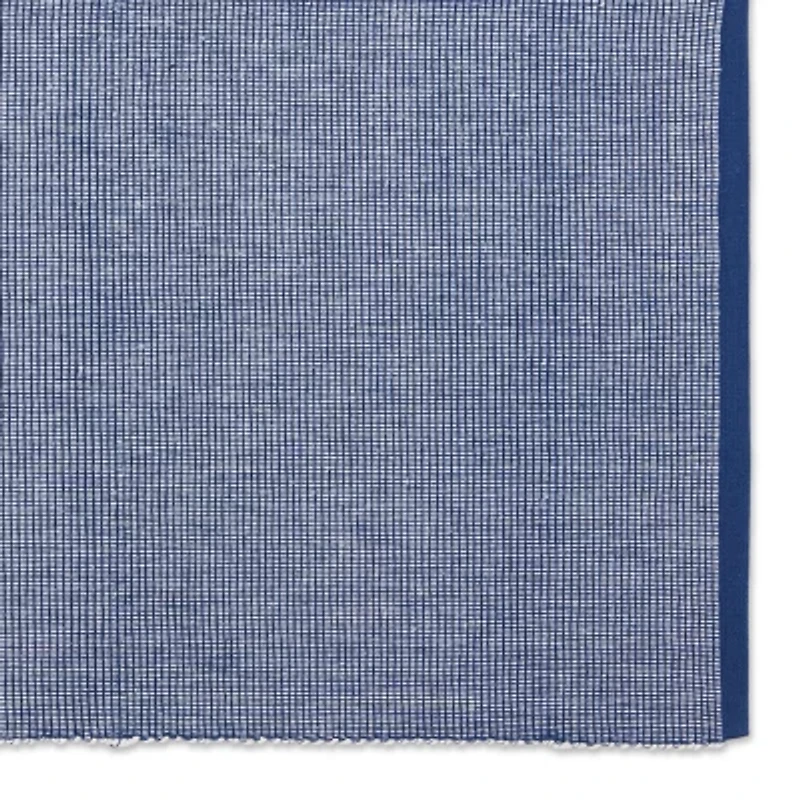 Design Imports Navy & White 2-Tone Ribbed 6-pc. Placemats