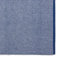 Design Imports Navy & White 2-Tone Ribbed 6-pc. Placemats