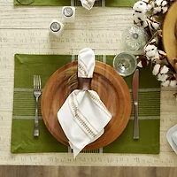 Design Imports Fiesta Green Check 6-pc. Table Linen Set