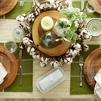 Design Imports Fiesta Green Check 6-pc. Table Linen Set