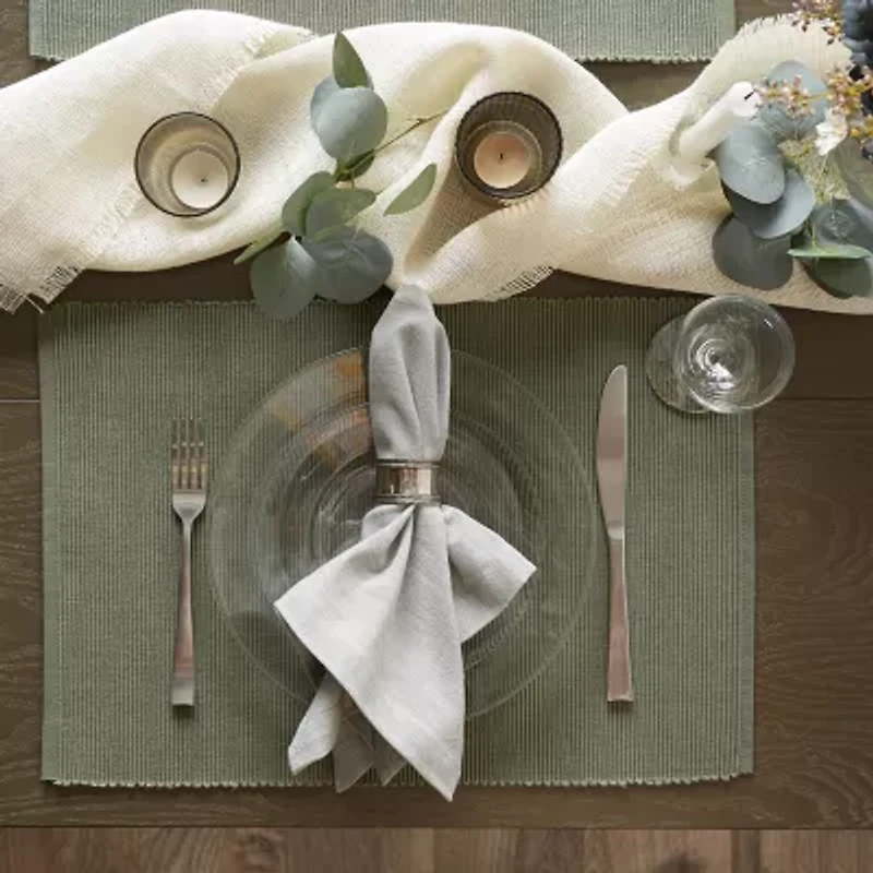 Design Imports Artichoke Ribbed 6-pc. Table Linen Set