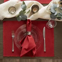 Design Imports Barn Red Ribbed 6-pc. Placemats
