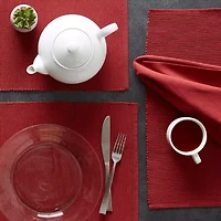 Design Imports Barn Red Ribbed 6-pc. Placemats