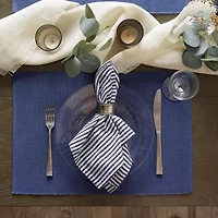 Design Imports French Blue Ribbed 6-pc. Table Linen Set