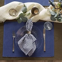 Design Imports French Blue Ribbed 6-pc. Table Linen Set