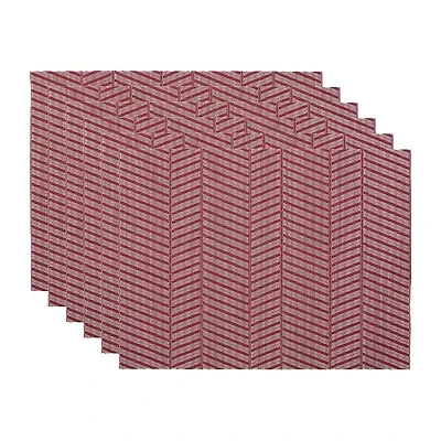 Design Imports Storm Blue Textured Twill Weave 6-pc. Placemat