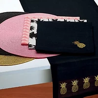 Design Imports Round Woven 6-pc. Placemat