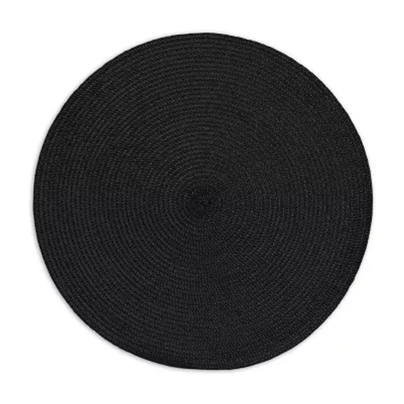Design Imports Round Woven 6-pc. Placemat