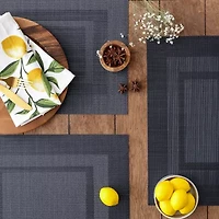 Design Imports Stonewash Blue Doubleframe 6-pc. Placemats