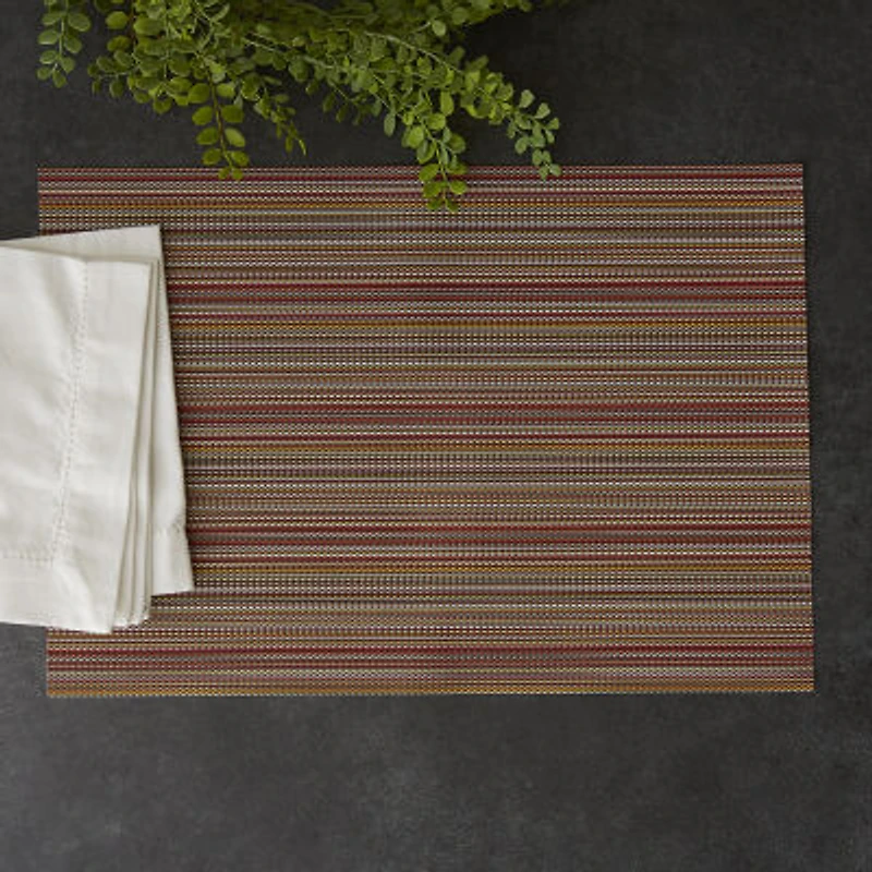 Design Imports Tango Red Stripe 6-pc. Placemats