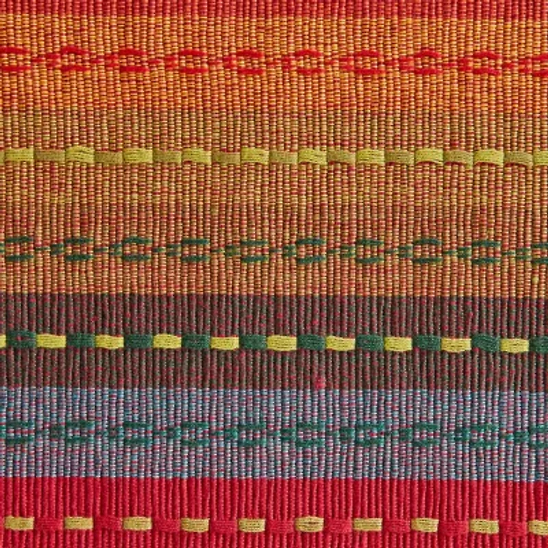 Design Imports Spice Tonal Stripe With Fringe 6-pc. Placemats