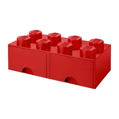 LEGO® Storage Brick Drawer 8 Bright Red Toy Box