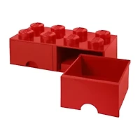 LEGO® Storage Brick Drawer 8 Bright Red Toy Box