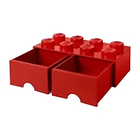 LEGO® Storage Brick Drawer 8 Bright Red Toy Box