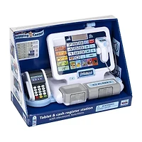 Theo Klein Shopping Center: Tablet & Cash Register Station Kids Pretend Play Ages 3+ 32-pc. Toy Tool