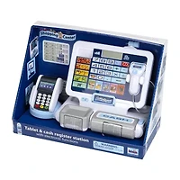 Theo Klein Shopping Center: Tablet & Cash Register Station Kids Pretend Play Ages 3+ 32-pc. Toy Tool