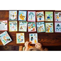 Eeboo Volcano Island Create A Story Pre-Literacy Cards Interactive Toy