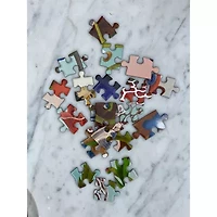 Eeboo Piece And Love Crazy Bug Bouquet 500 Piece Round Jigsaw 500-pc. Puzzle
