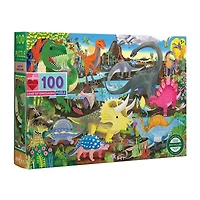 Eeboo Land Of Dinosaurs 100 Piece 100-pc. Puzzle