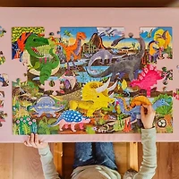 Eeboo Land Of Dinosaurs 100 Piece 100-pc. Puzzle