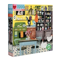 Eeboo Piece And Love Kitchen Chickens 1000 Piece Square Adult Jigsaw 1000-pc. Puzzle