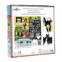 Eeboo Piece And Love Kitchen Chickens 1000 Piece Square Adult Jigsaw 1000-pc. Puzzle