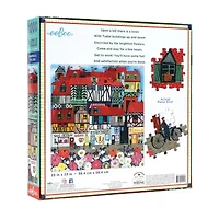 Eeboo Piece And Love Whimsical Village  1000 Piece Square Adult Jigsaw 1000-pc. Puzzle