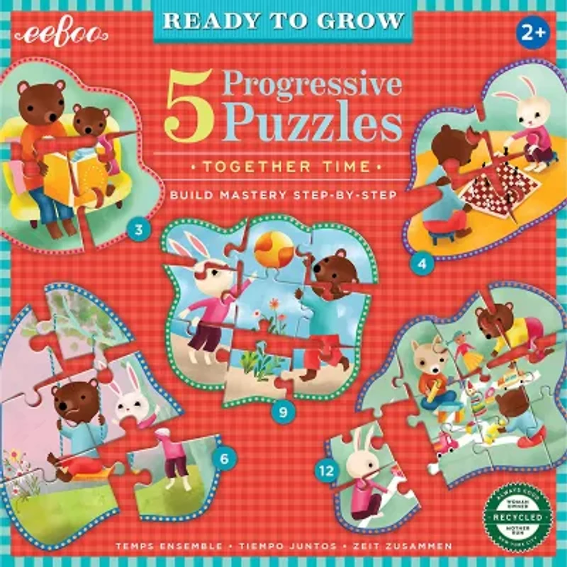 Eeboo Ready To Grow - Together Time P. Puzzle 34-pc. Puzzle