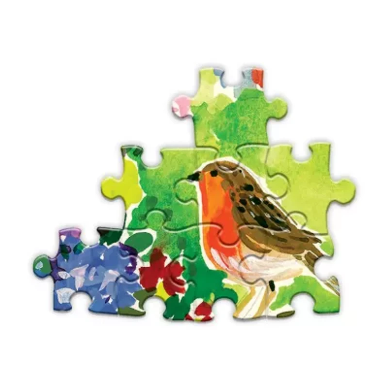 Eeboo Piece And Love Seagull Garden 1000  Piece Rectangular Adult Jigsaw 1000-pc. Puzzle
