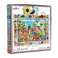 Eeboo Piece And Love Seagull Garden 1000  Piece Rectangular Adult Jigsaw 1000-pc. Puzzle
