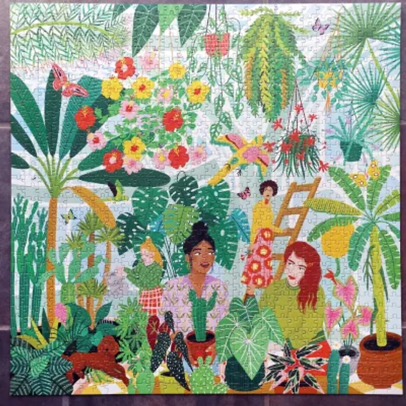 Eeboo Piece And Love Plant Ladies 1000 Piece Square Adult Jigsaw 1000-pc. Puzzle