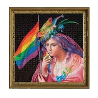 Eeboo Piece And Love Liberty Rainbow 1000 Piece Square Adult Jigsaw 1000-pc. Puzzle