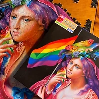 Eeboo Piece And Love Liberty Rainbow 1000 Piece Square Adult Jigsaw 1000-pc. Puzzle