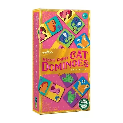 Eeboo Giant Shiny Cat Dominoes Dominoes