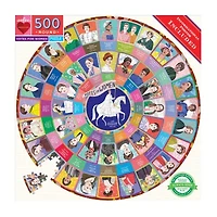 Eeboo Piece And Love Votes For Women 500 Piece Round Circle Jigsaw 500-pc. Puzzle