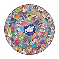 Eeboo Piece And Love Votes For Women 500 Piece Round Circle Jigsaw 500-pc. Puzzle